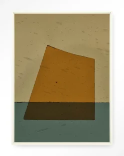 Wandkleed Geen Beige in maat en frame naar keuze