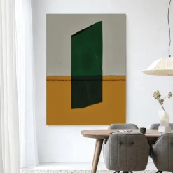 Wandkleed Geen Mosgroen in maat en frame naar keuze