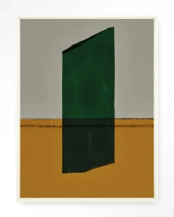 Wandkleed Geen Mosgroen in maat en frame naar keuze