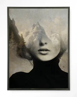 Wandkleed Head In The Sky in maat en frame naar keuze