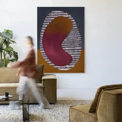 Wandkleed Horizontal Oval in maat en frame naar keuze