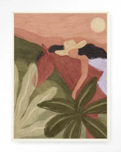 Wandkleed Horse Sunset in maat en frame naar keuze