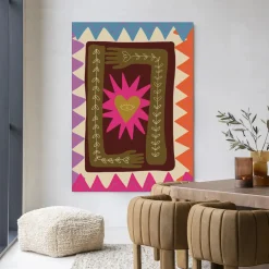 Wandkleed Hug in maat en frame naar keuze