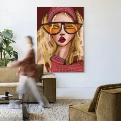 Wandkleed Im A 90s Girl in maat en frame naar keuze