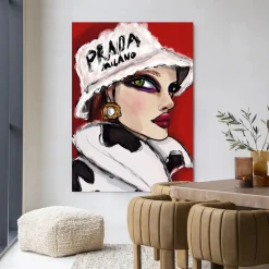 Wandkleed Julie in maat en frame naar keuze