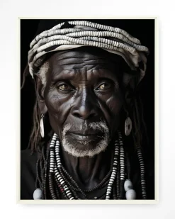 Wandkleed Kabila in maat en frame naar keuze