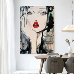 Wandkleed Kate Moss Forever in maat en frame naar keuze