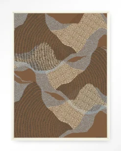 Wandkleed La Ondas 1 in maat en frame naar keuze