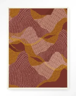 Wandkleed La Ondas in maat en frame naar keuze