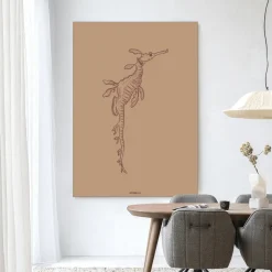 Wandkleed Lau Lau in maat en frame naar keuze