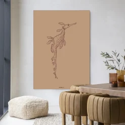 Wandkleed Lau Lau in maat en frame naar keuze