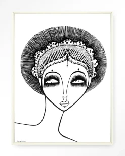 Wandkleed Leyla in maat en frame naar keuze