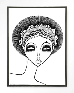 Wandkleed Leyla in maat en frame naar keuze