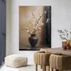 Wandkleed Light Blossom Vase in maat en frame naar keuze