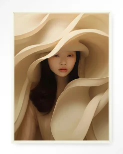 Wandkleed Light Flow in maat en frame naar keuze