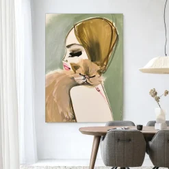 Wandkleed Lily Rose Depp X Pumpkin in maat en frame naar keuze