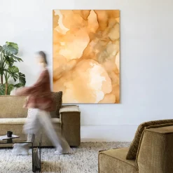 Wandkleed Liquid Cinnamon in maat en frame naar keuze