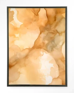 Wandkleed Liquid Cinnamon in maat en frame naar keuze