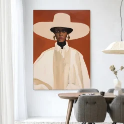 Wandkleed Louise in maat en frame naar keuze