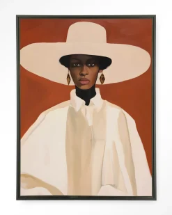 Wandkleed Louise in maat en frame naar keuze