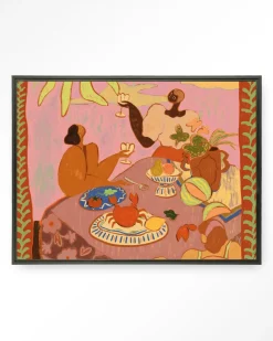 Wandkleed Lunch With The Ladies in maat en frame naar keuze