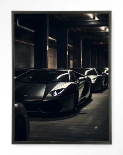 Wandkleed Luxury Drive in maat en frame naar keuze