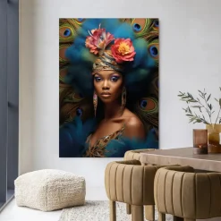 Wandkleed Maua in maat en frame naar keuze