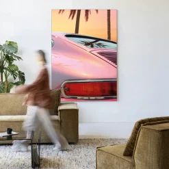 Wandkleed Miami Vice in maat en frame naar keuze