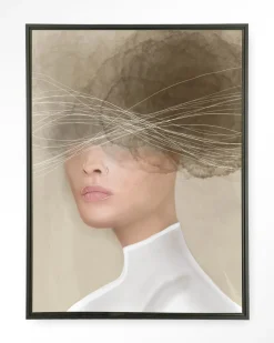 Wandkleed Mood Cloud in maat en frame naar keuze