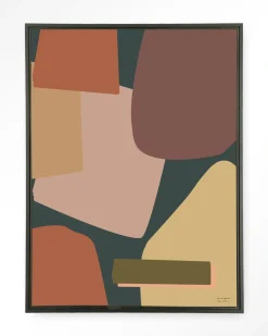 Wandkleed Nuance in maat en frame naar keuze