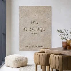 Wandkleed Number 5 in maat en frame naar keuze