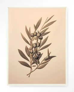 Wandkleed Oliva in maat en frame naar keuze