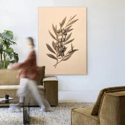 Wandkleed Oliva in maat en frame naar keuze