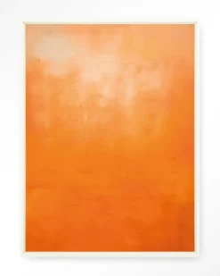 Wandkleed Orange in maat en frame naar keuze