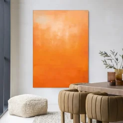 Wandkleed Orange in maat en frame naar keuze