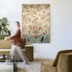 Wandkleed Oriental Day in maat en frame naar keuze