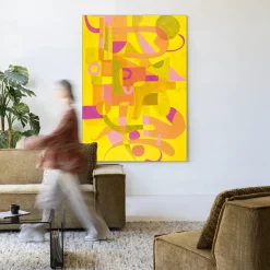 Wandkleed Otono Dorado in maat en frame naar keuze