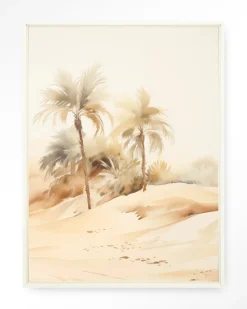 Wandkleed Palm Dust in maat en frame naar keuze