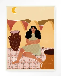 Wandkleed Paradise Found in maat en frame naar keuze