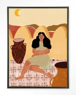 Wandkleed Paradise Found in maat en frame naar keuze