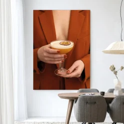 Wandkleed Pornstar Martini in maat en frame naar keuze