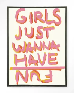 Wandkleed P.S Written By A Girl in maat en frame naar keuze