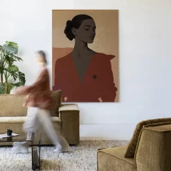 Wandkleed Raisa in maat en frame naar keuze