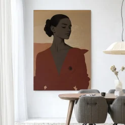 Wandkleed Raisa in maat en frame naar keuze