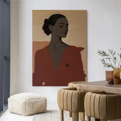 Wandkleed Raisa in maat en frame naar keuze