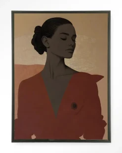 Wandkleed Raisa in maat en frame naar keuze