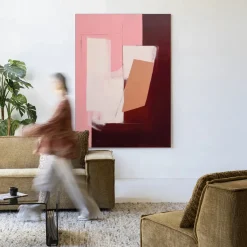 Wandkleed Red Fields in maat en frame naar keuze