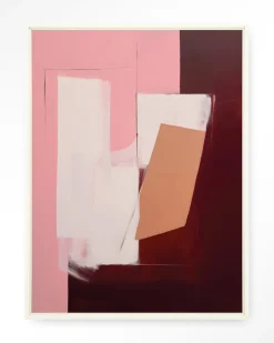 Wandkleed Red Fields in maat en frame naar keuze