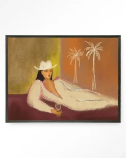 Wandkleed Relaxing Day in maat en frame naar keuze