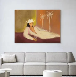 Wandkleed Relaxing Day in maat en frame naar keuze